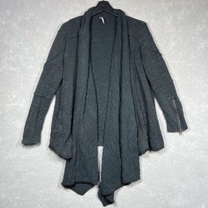 Free People 'In The Loop' Open Front Cardigan Sweater Women’s X-Small Gray XS